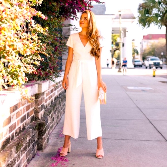 Club Monaco Pants - Club Monaco Sannah White Jumpsuit